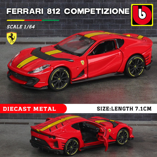 Bburago1:64 Ferrari E812 COMPETIZIONE Model Small Collection Car Alloy Model Toy