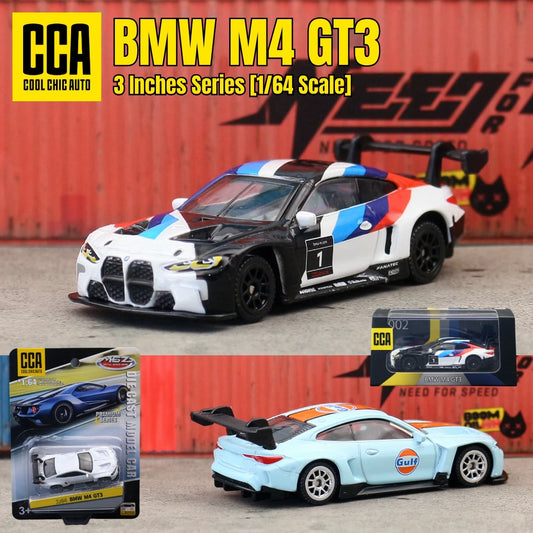 1/64 BMW M4 GT3 Toy Car Model CCA MSZ 1:64 Diecast Vehicle Miniature