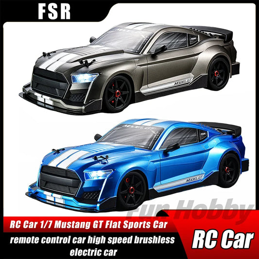 FSR 1/7 6S Model GT 4WD RTR 2.4GHz Brushless RC Simulation Electric Remote Control Model Car Flat Racing Vehicle Adult Kids Toys