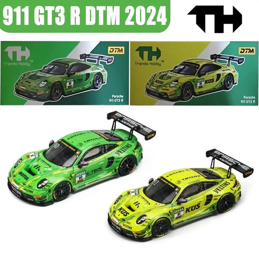 TH 1/64 911 GT3 R DTM 2024 in Stock Alloy Motor Vehicle Toy Die-casting Metal Model Collection Boy Christmas Gifts