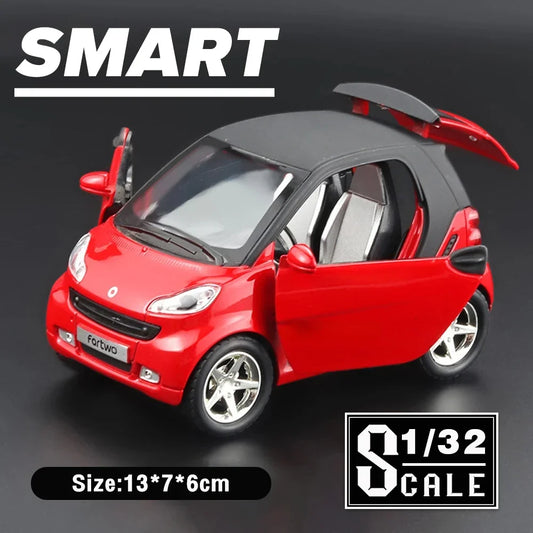 1/32 Scale SMART Metal Toy Alloy Diecast Car Model Simulation Vehicle