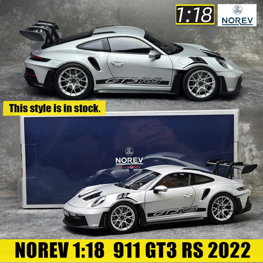 NOREV Diecast Model 1:18  911 GT3 RS 2022 Metal Car Model Static