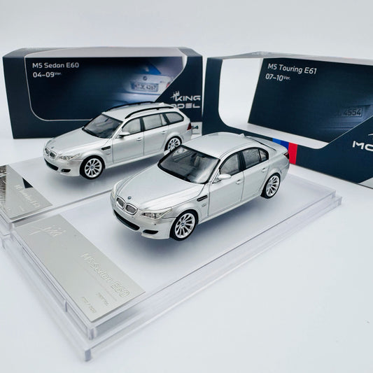 King Model 1:64 M5 E60 E61 Saloon Touring alloy car model Collectible model cars