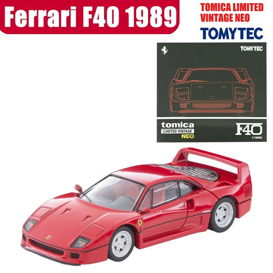 TAKARA TOMY TOMYTEC TLV-Ferrari F40 1989 Alloy Motor Vehicle Toy Die-casting Metal Model Collection Boy Gift
