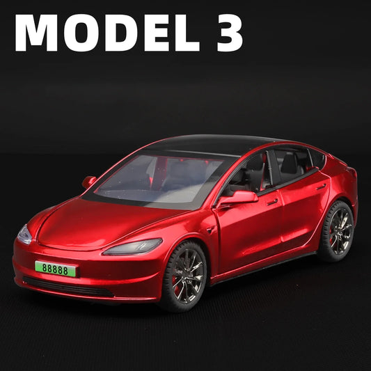 NEW 1:32 FOR TESLA Model 3 Alloy Model Car Toy Diecasts Metal Casting