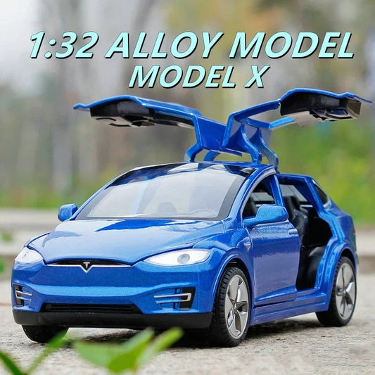 1:32 Tesla Model X Model S Alloy Car Model Diecasts Metal Toy Vehicles Car Model