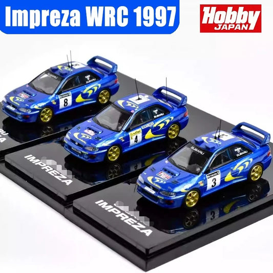 Hobby Japan 1/64 Impreza WRC 1997 Alloy Motor Vehicle Toy Die-casting Metal Model