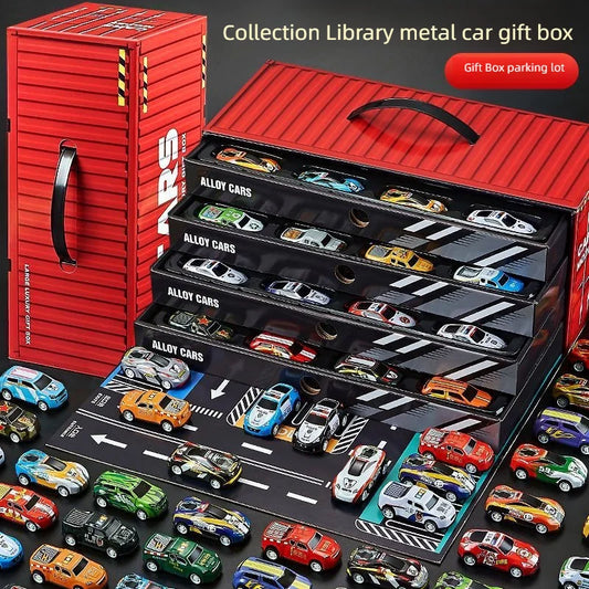 10-50PCS/Set Mini Car with/no Storage Box Pull Back Vehicle