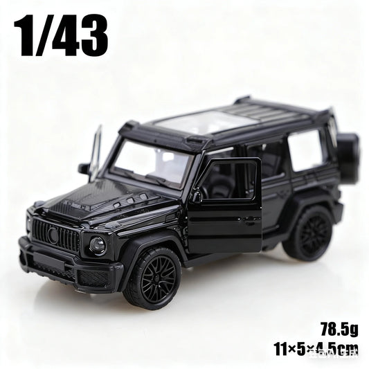 1/43 Scale Die-Cast Metal New Little G Pullback Off-Road Vehicle, Three-Door Alloy Model